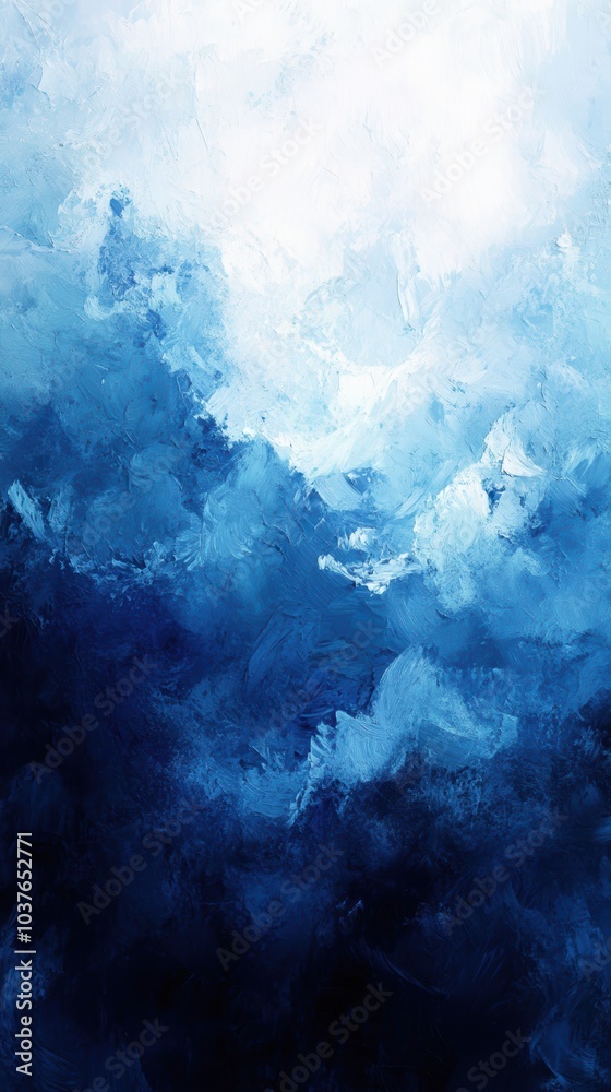 Obraz premium Abstract Blue Gradient Artwork for Modern Spaces
