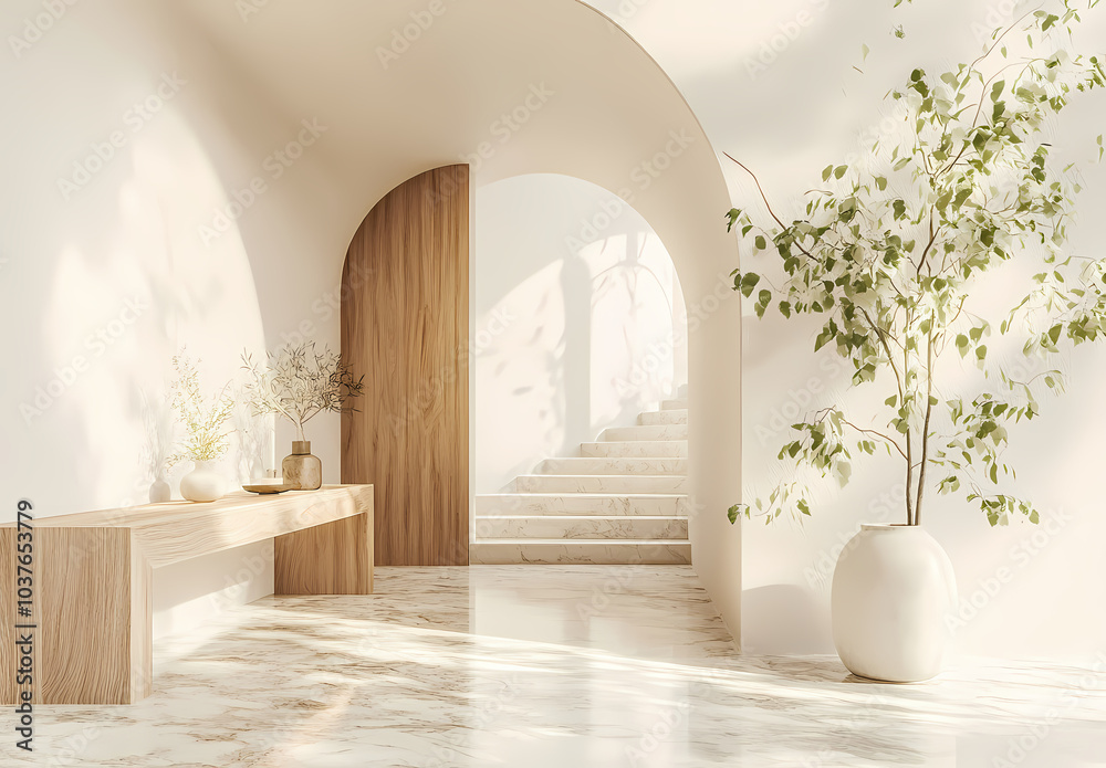 Serene Minimalist Entryway Serene Minimalist Entryway