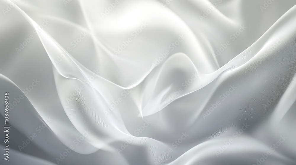 Fototapeta premium Abstract background featuring a soft white light blur effect
