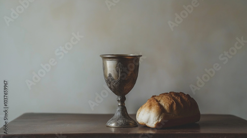 Christians celebrate communion by partaking in sacred bread and wine, honoring faith in Jesus Christ and holy covenant established. During Easter. communion, holy, bread, christian, jesus christ.