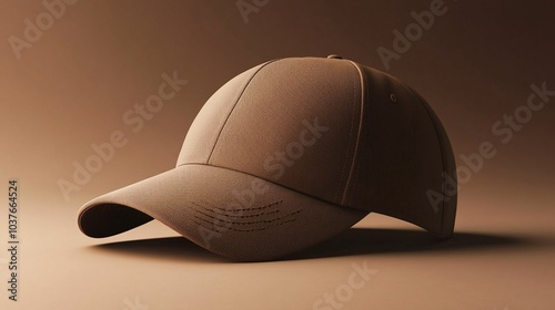 brown baseball cap mockup