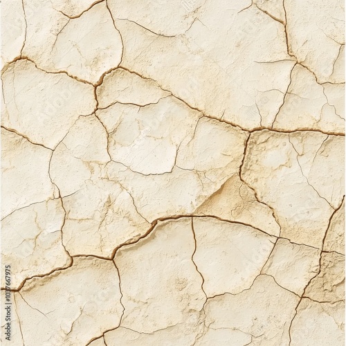 Dry cracked earth surface showing texture and natural patterns.