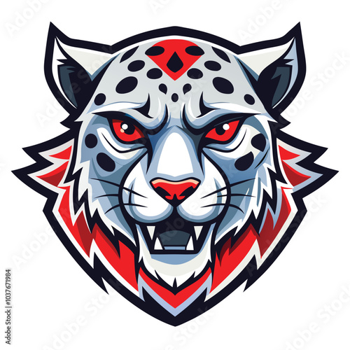 Snow Leopard Mascot Illustration Design