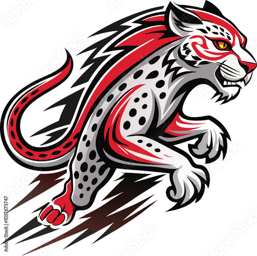 Cheetah Speedster Running Wild Animal Logo Design