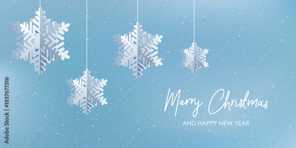 2025 Christmas and New Year background. Paper snowflakes and xmas decorations. 2025 Christmas and New Year background. Paper snowflakes and xmas decorations.