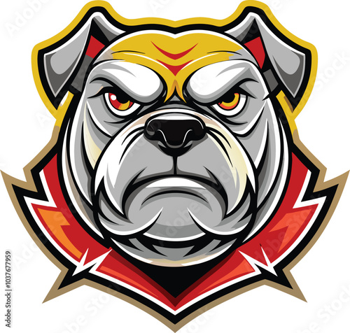 Fierce Bulldog Mascot Logo Design