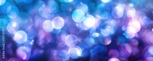 An abstract bokeh background in shades of blue and purple, creating a dreamy and magical atmosphere.