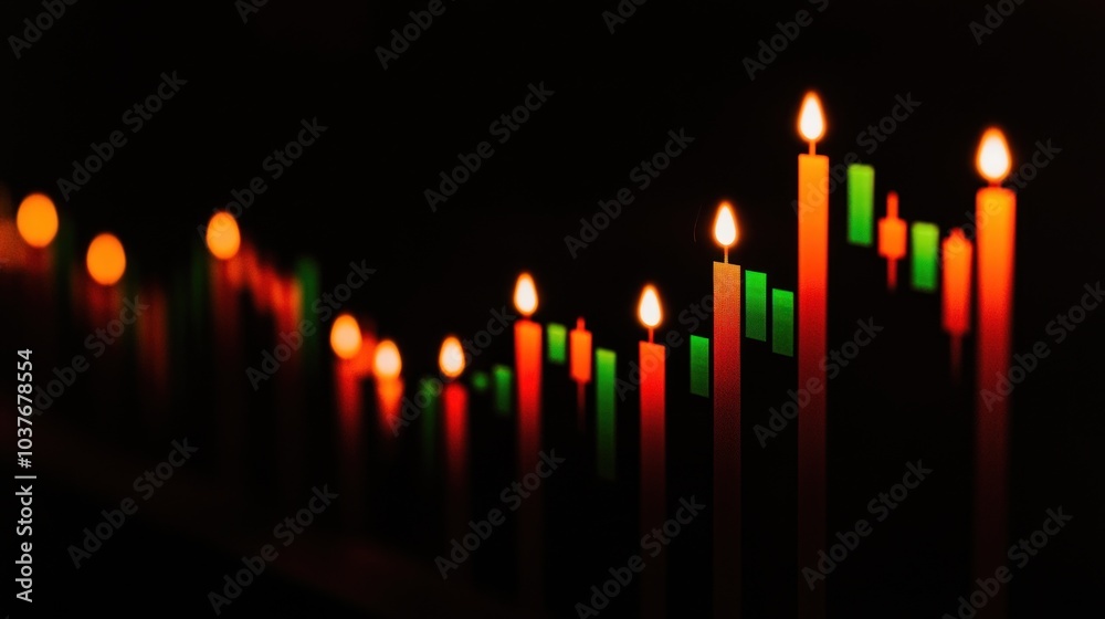Candlestick Chart of a Financial Market Candlestick Chart of a Financial Market