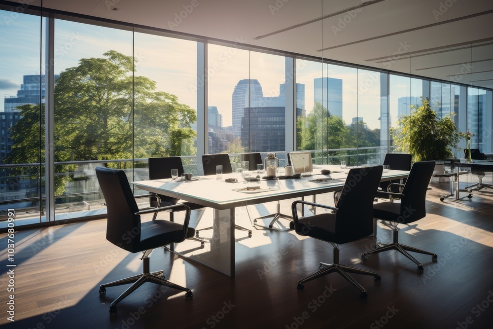 Interior of a modern and sophisticated office space in Berlin Interior of a modern and sophisticated office space in Berlin