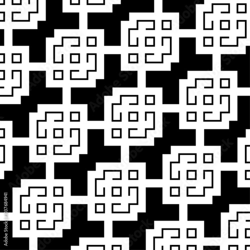 georgian style pattern background. vector illustration.