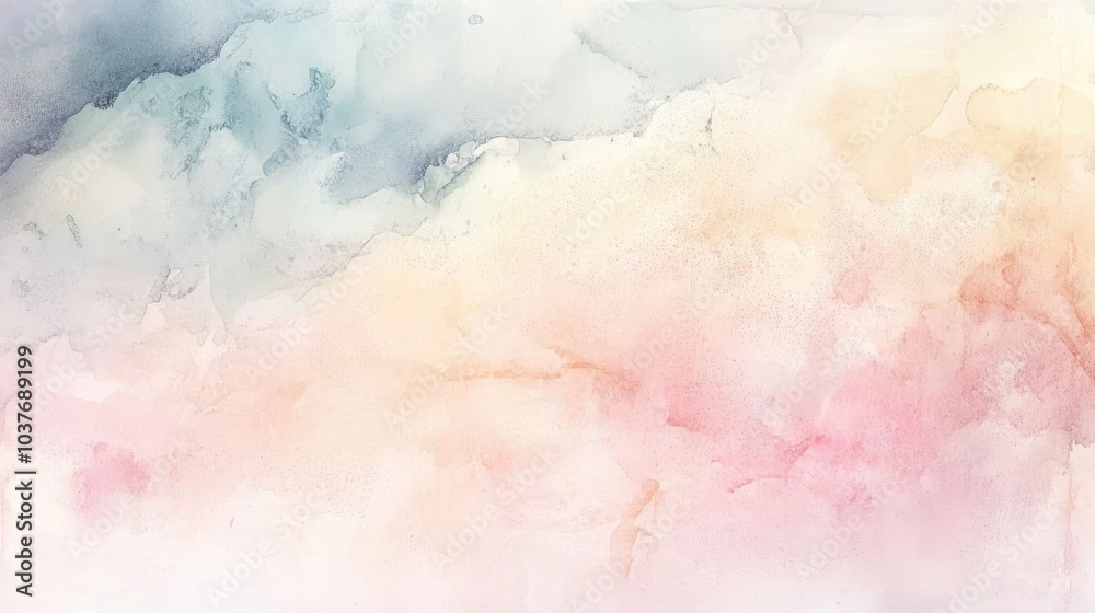 Obraz premium Light blush watercolor abstract backdrop