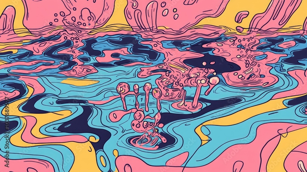 Obraz premium Reflection on Glass Surface