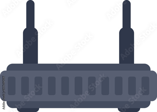 Wifi router providing a strong wireless signal for internet connection