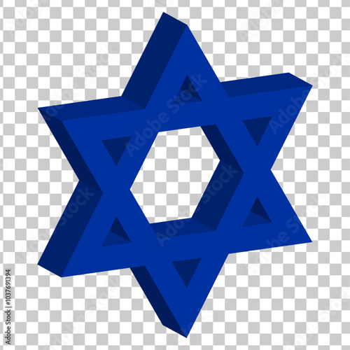 seal of solomon star of david for icon symbol logo design isolated on transparent background. vector illustration
