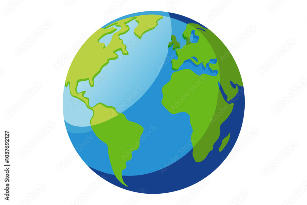 Globe isolated on the white background Globe isolated on the white background