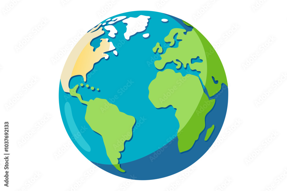 Globe isolated on the white background Globe isolated on the white background