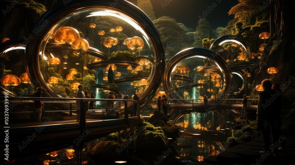 Futuristic Biodome City Futuristic Biodome City