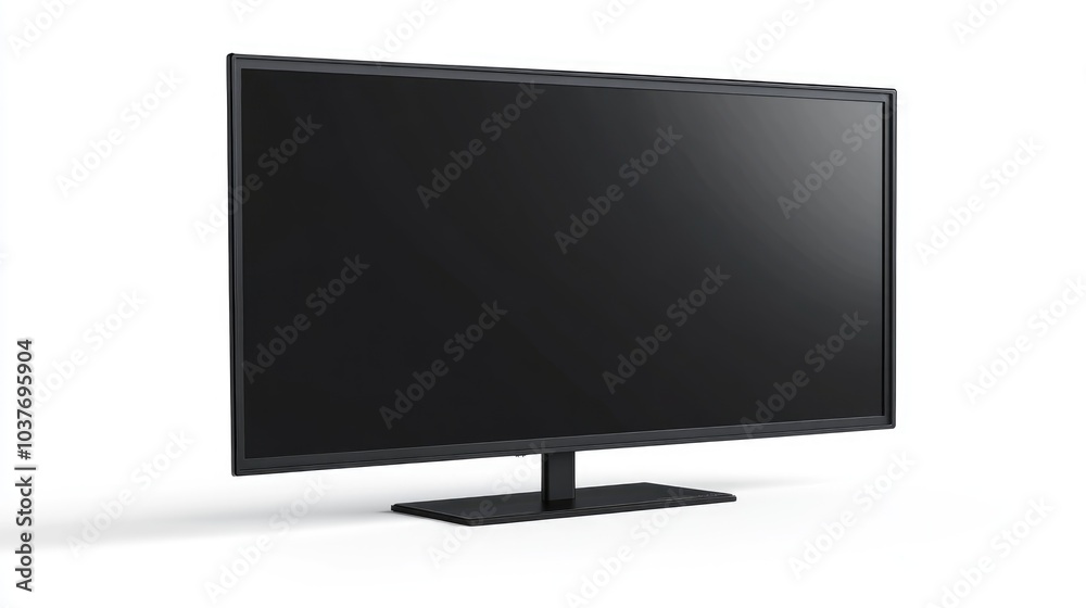 Flat screen LCD and plasma TV mockup Blank HD monitor in black Modern video panel isolated on a white background ready for business presentations on the display device Flat screen LCD and plasma TV mockup Blank HD monitor in black Modern video panel isolated on a white background ready for business presentations on the display device