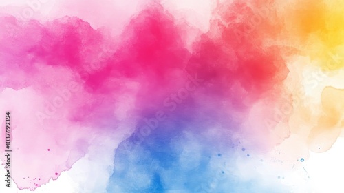 Colorful abstract watercolor background Vibrant digital artwork