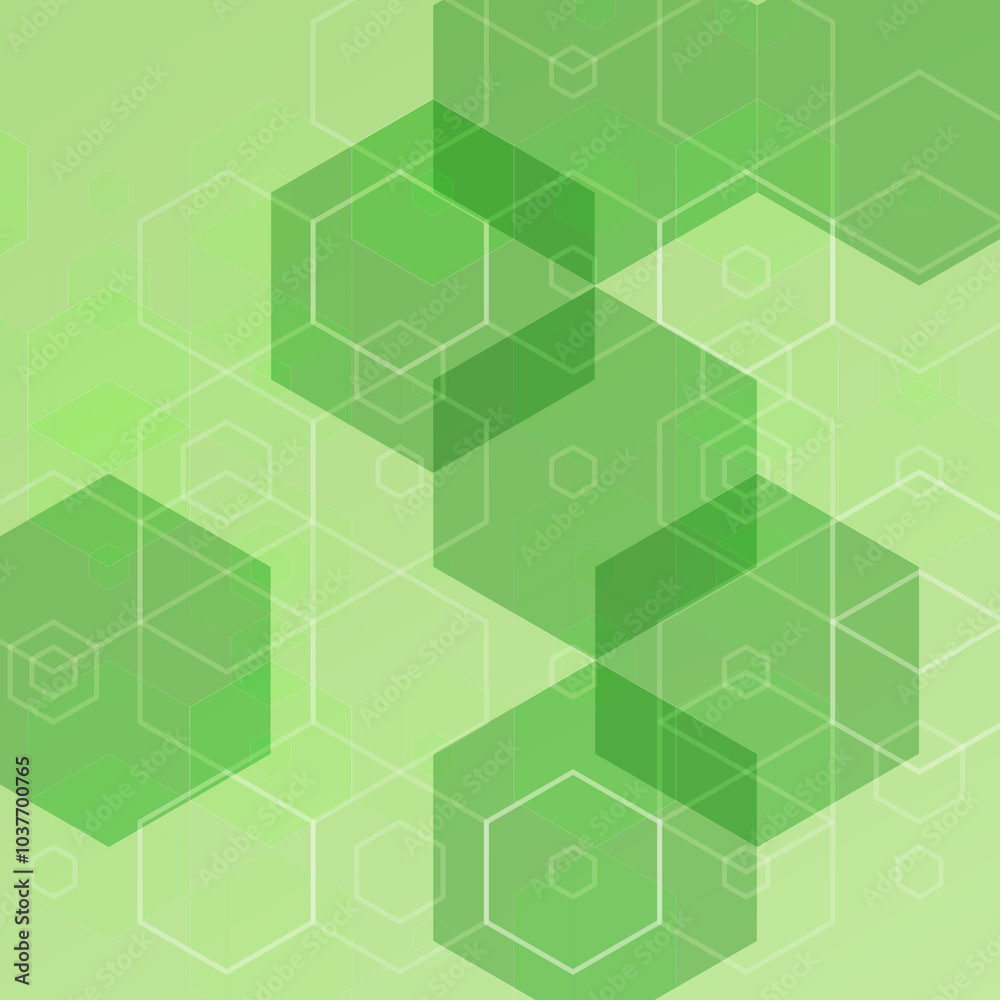 Abstract green hexagons. Background for presentation. Eps 10 Abstract green hexagons. Background for presentation. Eps 10