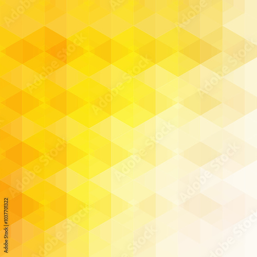 Hex texture. Yellow hexagon pattern, abstract chemistry and biotech technology science vector hexagonal modern paper cut geometry background. Eps 10