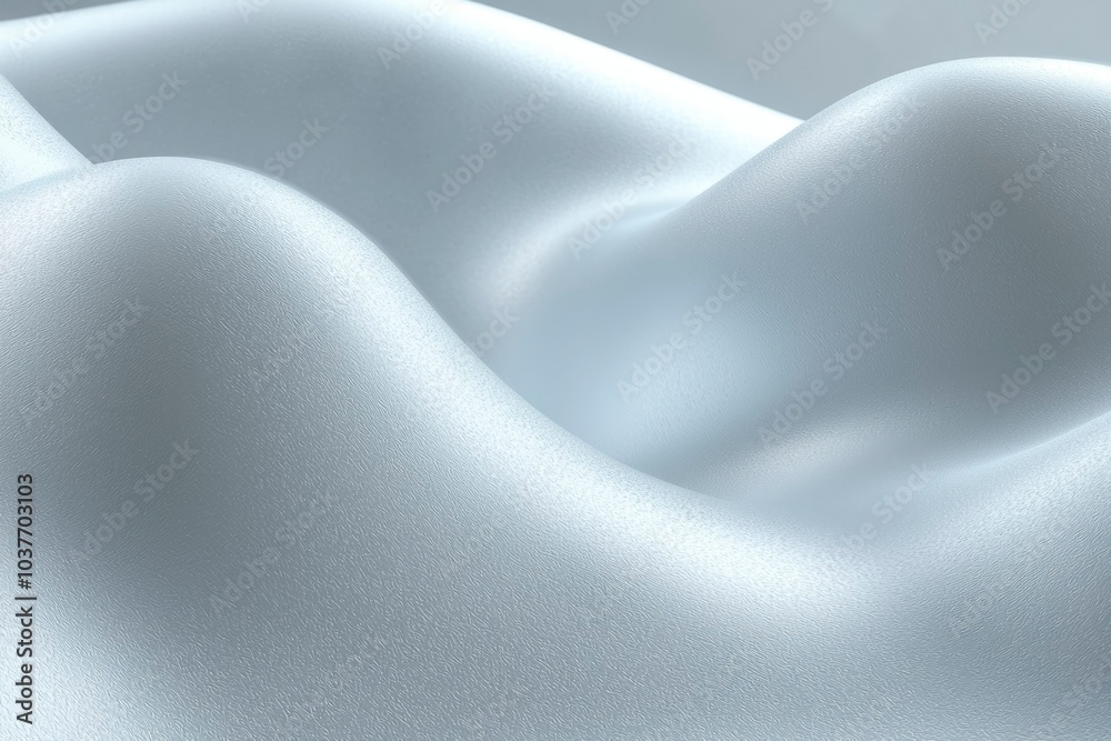 Obraz premium Abstract White Textured Surface with Curving Ridges