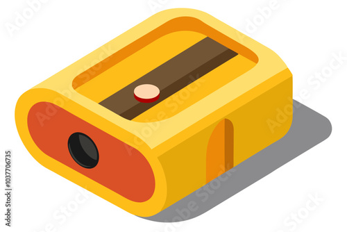  Beautiful pencil sharpener vector art illustration