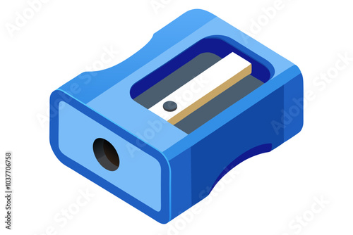  Beautiful pencil sharpener vector art illustration