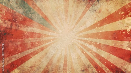 Abstract vintage backdrop featuring an explosive star design