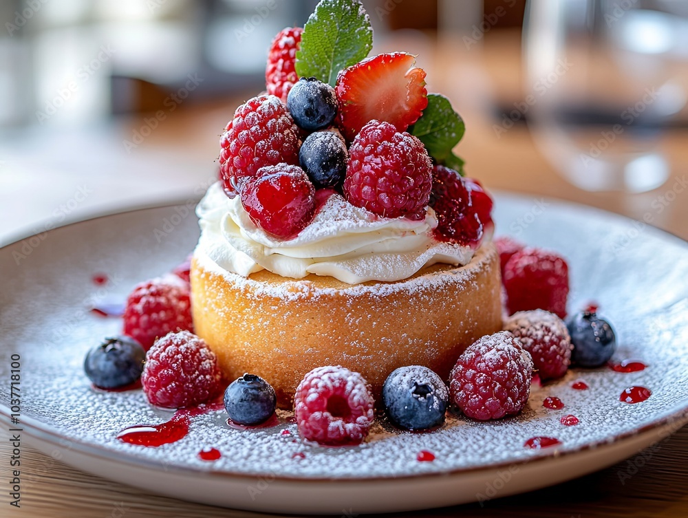 festive cake topped with fresh berries and whipped cream, beautifully decorated with strawberries, raspberries, and blueberries festive cake topped with fresh berries and whipped cream, beautifully decorated with strawberries, raspberries, and blueberries