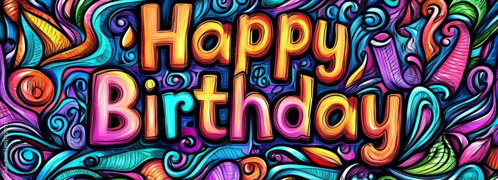 Vibrant and Joyful Birthday Card Design Vibrant and Joyful Birthday Card Design