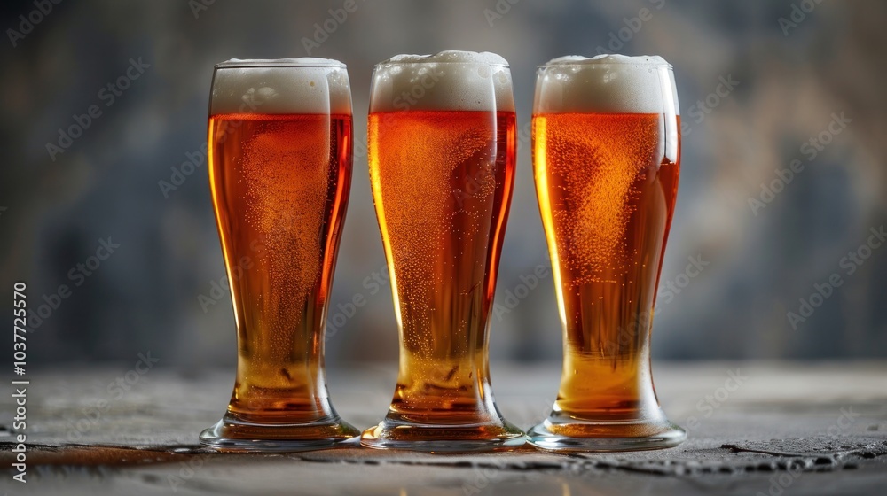 The glass is used to serve fresh, frothy beer. The glass is used to serve fresh, frothy beer.