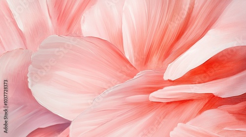 Wallpaper Mural Macro oil painting of pink flower petals with a beautiful abstract backdrop showcasing the delicate nature of floral elements against an artistic background Torontodigital.ca