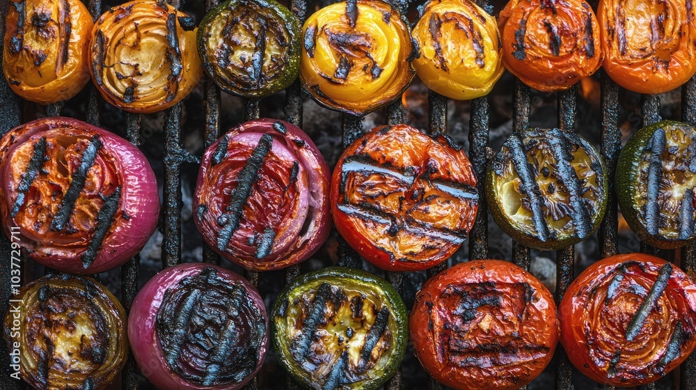Grilled Vegetables on a BBQ