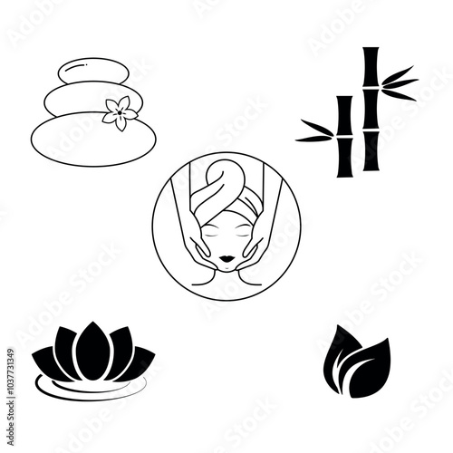 set of spa icons