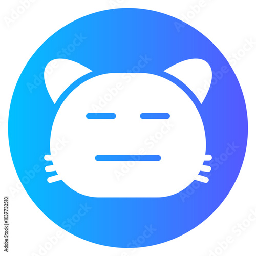 expressionless gradient icon