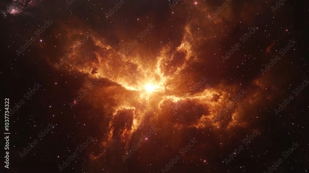Beautiful nebula in a deep space universe with a 3D cartoon rendering filled with stars and galaxies suitable for projects related to science research and education Beautiful nebula in a deep space universe with a 3D cartoon rendering filled with stars and galaxies suitable for projects related to science research and education