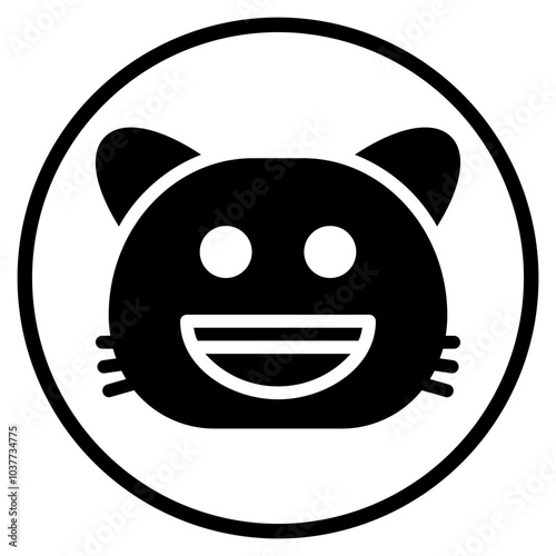 grinning glyph icon