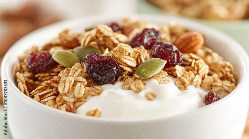 Healthy Yogurt Bowl with Granola and Berries Healthy Yogurt Bowl with Granola and Berries