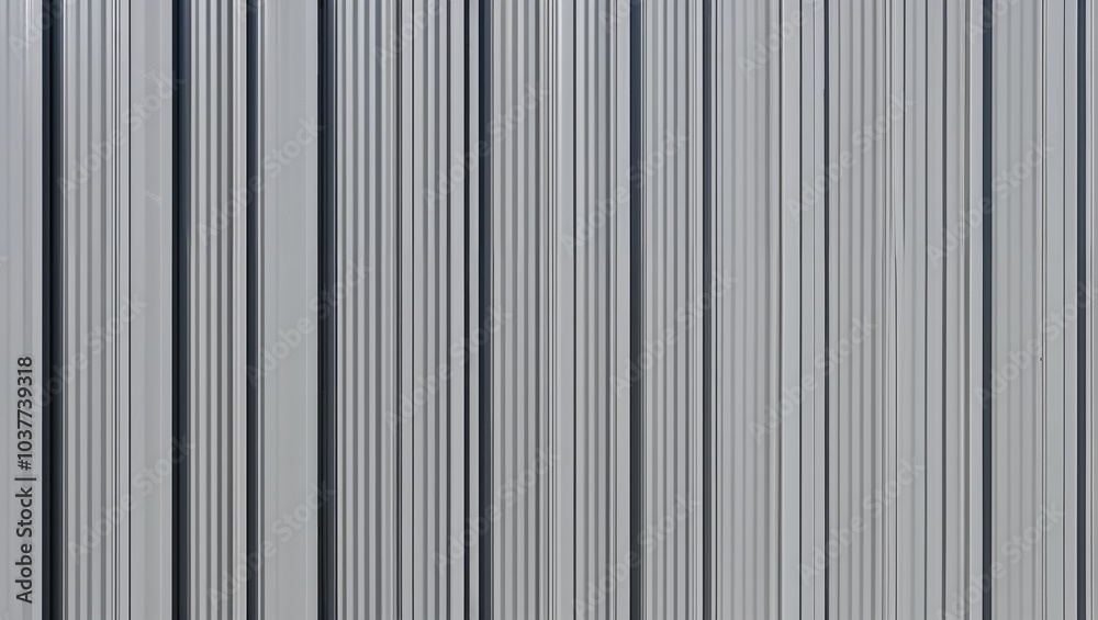 minimalist and industrial-style wall composed of vertical corrugated metal panels minimalist and industrial-style wall composed of vertical corrugated metal panels