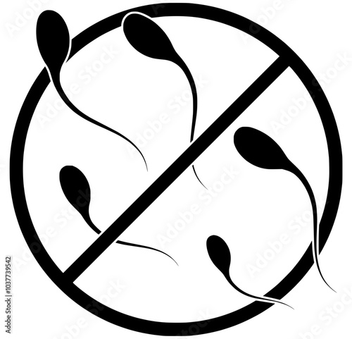 vasectomy illustration contraception silhouette medicine logo flat icon fertility outline infertility sterilization contraceptive medical thin pictogram surgery condom iud shape to vector graphic back