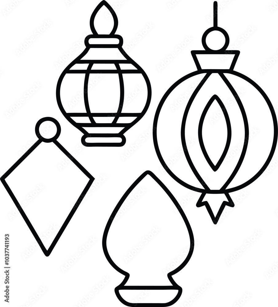 Fototapeta premium Christmas Decoration full VECTOR Elements EPS