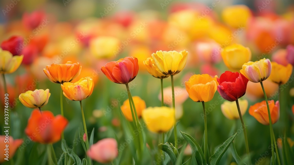 Floral Paradise: A Serene Tapestry of Blooms in Vibrant Hues Floral Paradise: A Serene Tapestry of Blooms in Vibrant Hues