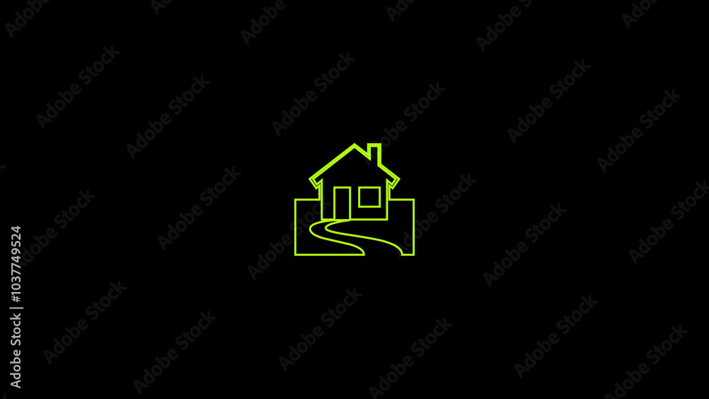 National park with tree shape illustration on black background National park with tree shape illustration on black background