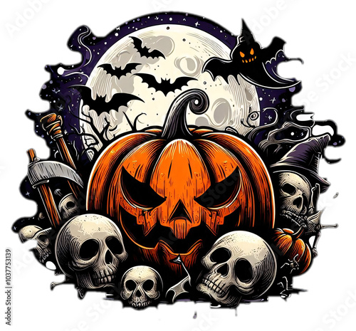 halloween Sticker transparent background