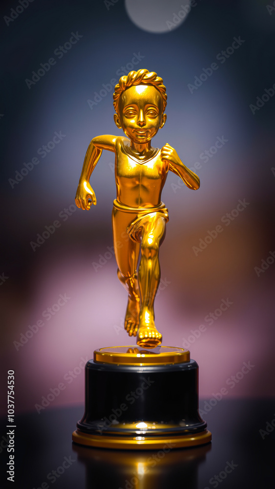golden statue a runner golden statue a runner