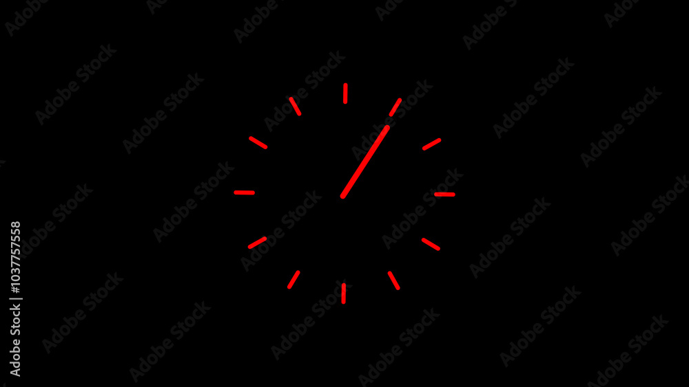 clock on black background clock on black background