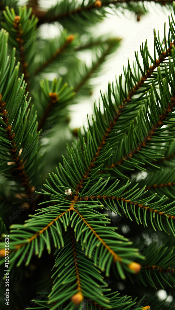 close- view a pine tree branch close- view a pine tree branch