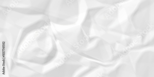 White wrinkly backdrop paper background. panorama grunge wrinkly paper texture background, crumpled pattern texture. paper crumpled texture. white fabric crushed textured crumpled.