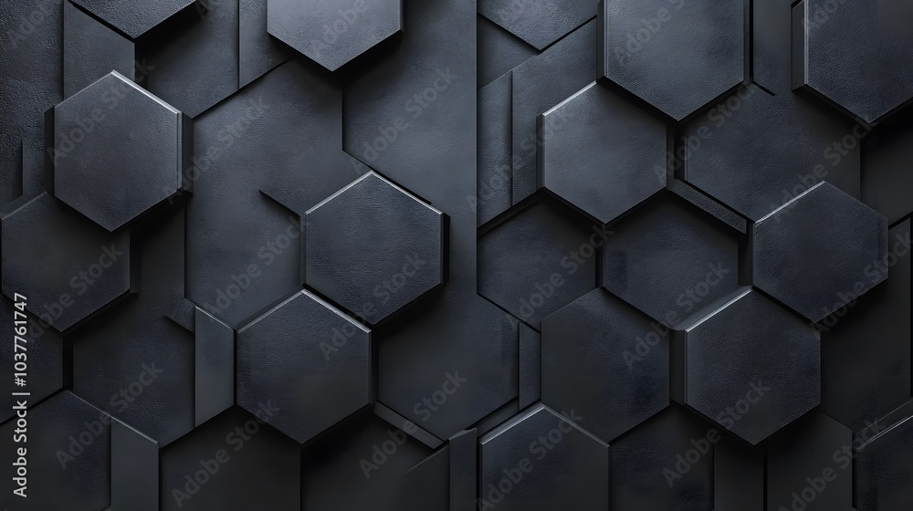 Dark hexagon wallpaper or background. Dark hexagon wallpaper or background.